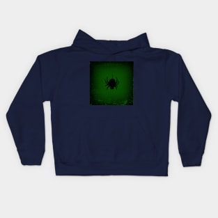 Black Spider Web Kids Hoodie